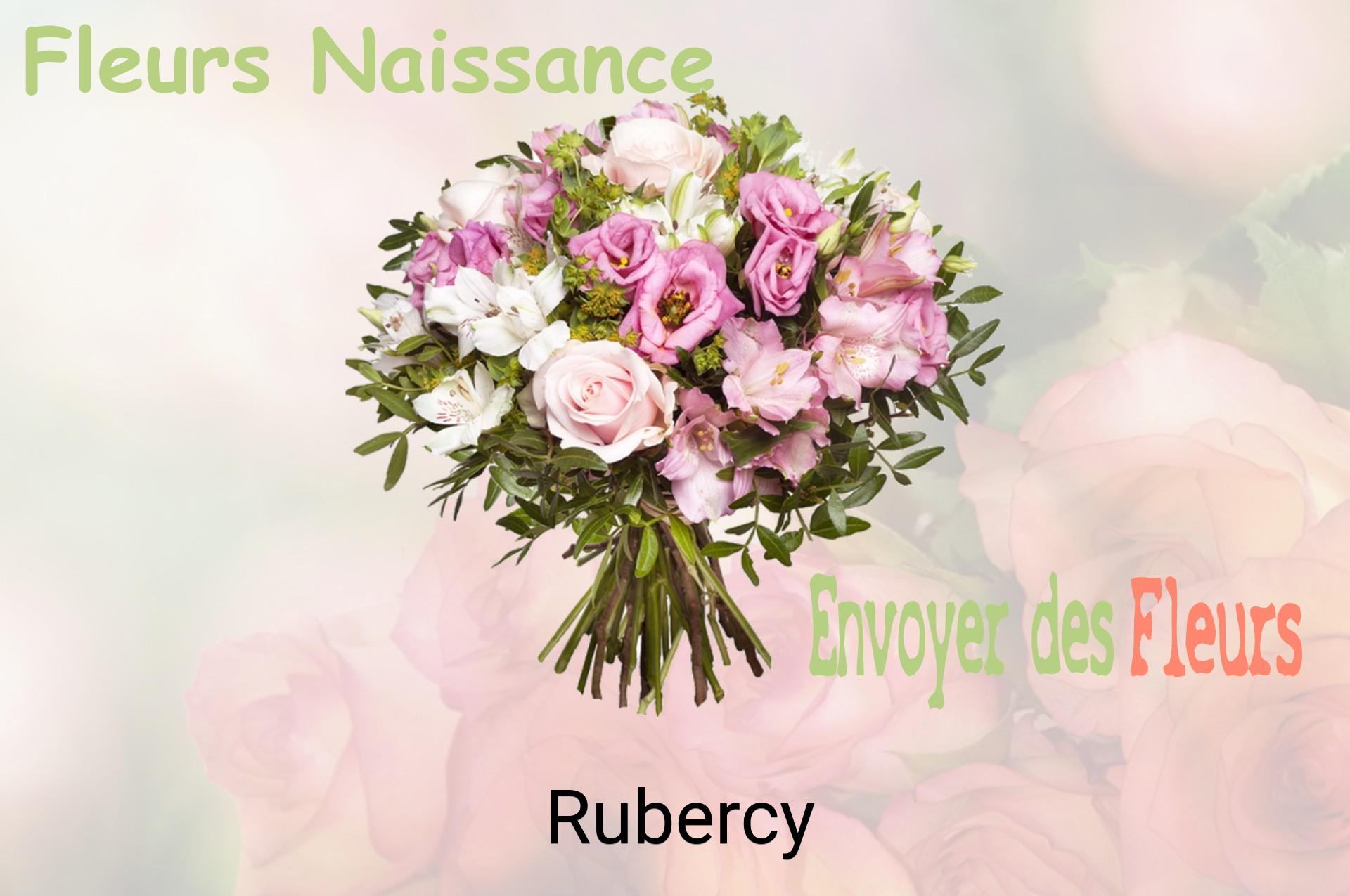 Bouquet de fleurs de naissance livré à Rubercy